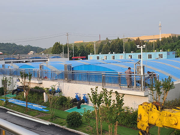 四川威远严陵工业园区污水厂加盖